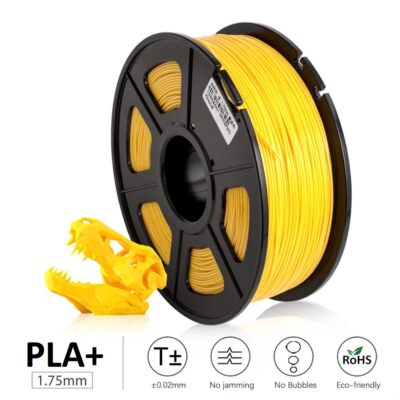 UGE Brand Filament PLA Plus 1.75mm – Yellow Color Weight 1kg | Excellent Quality