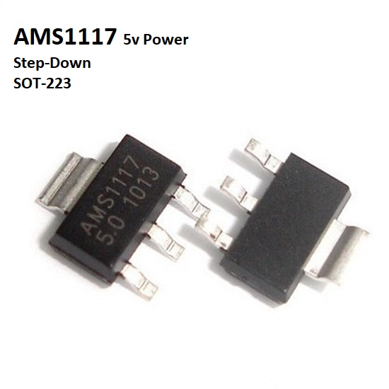 Voltage Regulator AMS1117-5.0 5v Power Step-down IC Patch SOT-223