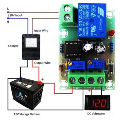 12V Battery Intelligent Full Automatic Charging and Stop – Charging Control Module Board XH-M601
