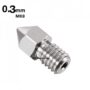 3D Printer Mk8 Stainless Steel Extrusion Nozzle (0.3mm)