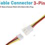 3 Pin XH Plug Male and Female Terminals Connectors Cable Wire XH2.54 2.54mm Connector Battery Charging