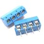 4P SCREW TERMINAL BLOCK 4 POLE 5.0MM Blue Color