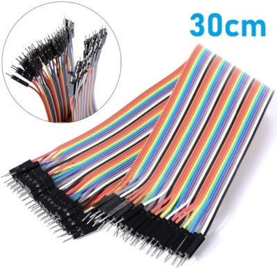 30cm Male – Male Breadboard Jumper Wire for Arduino Dupont M/M