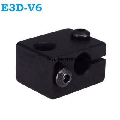 Black Anodized E3D V6 Extruder Heater Aluminum Block