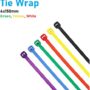 Nylon Cable Tie Wrap Multi-Purpose Zip Colored Self Locking 4x150mm (10 Pieces)