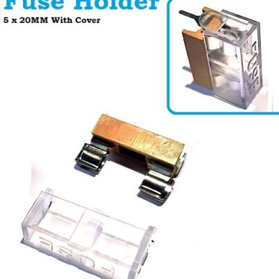 Fuse Holder 5 x 20MM Foot Distance 22MM Transparent Cover