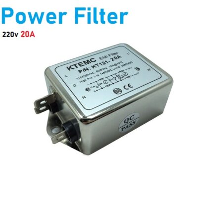 Noise Suppressor Power EMI Filter, single-phase 220V purification 20A Filter KT121-20A