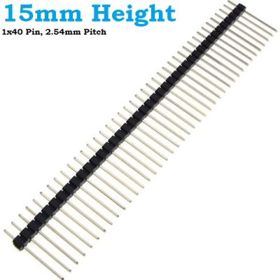 Pin Header 15mm Height Long Pin Male 1×40 Straight 2.54mm pitch
