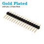 Pin Header Gold Plated 1.27mm Pitch 1x50 Pin Single Straight Row Male Connector
