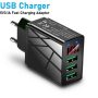 3 USB Adapter Wall Charger 5V 3.1A QC3.0 Mobile Phone Fast Charging LED SLS-B05