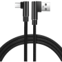 3 meter Black Data Line for Android USB 90 degree double elbow data cable mobile phone data cable charging cable USB