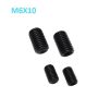 M6 x 10mm Set screw Concave End Black 12.9 grade alloy Steel