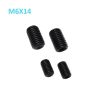 M6 x 12mm Set screw Concave End Black 12.9 grade alloy Steel
