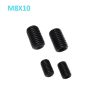 M8 x 10mm Set screw Concave End Black 12.9 grade alloy Steel