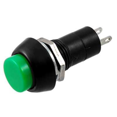 Round Push Button Switch On/Off 2-Pin Locking Bolt-On 3A/250V AC