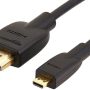 Amazon Basics High-Speed Micro-HDMI to HDMI 2.0 Cable - 6 Feet