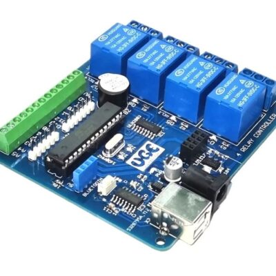 Atmega328 Based PLC Style 4 relays with WIFI and Bluetooth Connectivity for DIY IOT