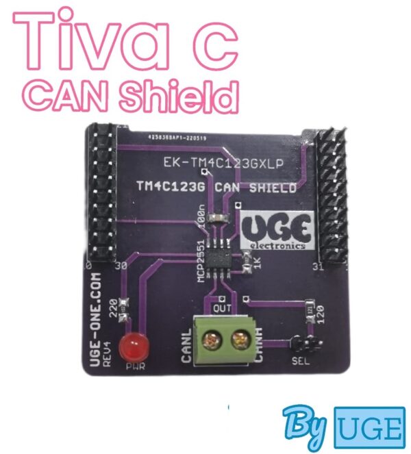 MCP2551 CAN-BUS Shield For TIVA-C TM4C123 ARM Board