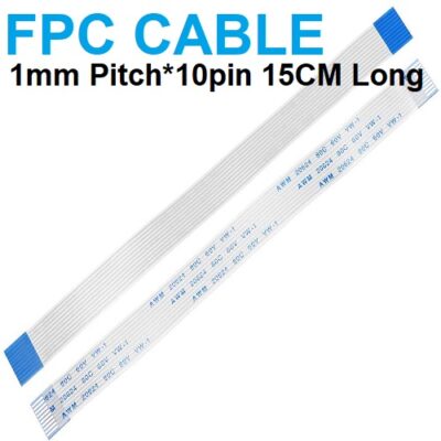 FPC Flat Cable 10 pin 1.0mm Pitch 200mm Long Reverse Direction