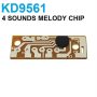 KD9561 Four-tone Alarm Sounds Melody Generator Chip