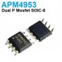 APM4953 30V 4.9A Dual P-Channel MOSFET SOIC-8