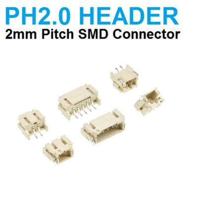 JST SMD Connector Male Polarized PH2.0 2mm pitch 2P
