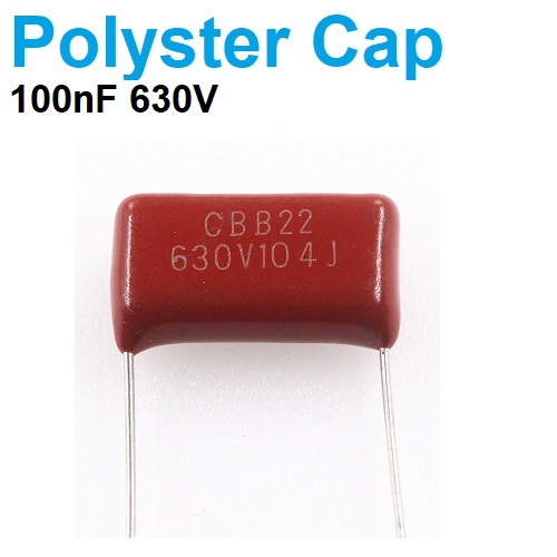 Metallized Polyester Film Capacitor 100nf 630v 104J MKT