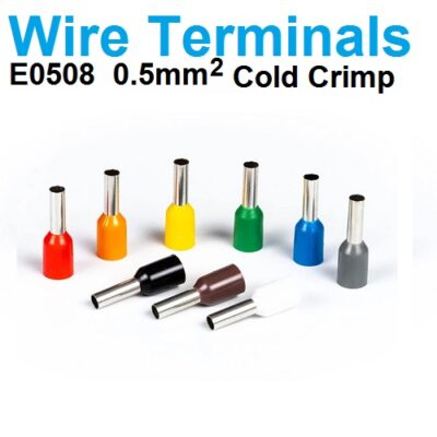 E0508 Insulated Wire Terminal Block Cord End Wire Connector Electrical Crimp Terminator