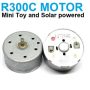 R300C miniature DC motor high speed Low Current for Toys and solar powered bots