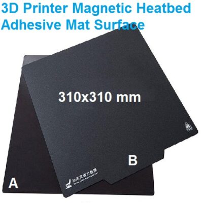 3D Printer Magnetic Build Surface Plate Sticker Pads Ultra-Flexible Removable 3D Printer Heated Bed Cover 310x310mm 3M adhesive kit