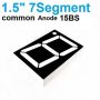 7 Segment 1.5" Common Anode Red Color