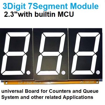 3 digit 7-Segment module 2.3 inch Serial Data Display with TM1650 and Arduino Uno MCU