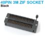 IC SOCKET ZIF Base 40 PIN Black 3M