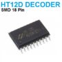 HT12D remote control system Decoder SMD 18-Pin