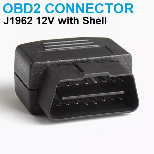 OBD-II J1962 16 Pin Male Connector Plug Socket OBD2 Connector with Shell