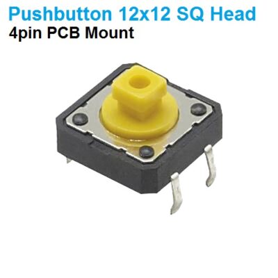 Pushbutton Switch 4P 12×12 Square Head