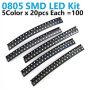 0805 SMD LED Package Kit 100pcs