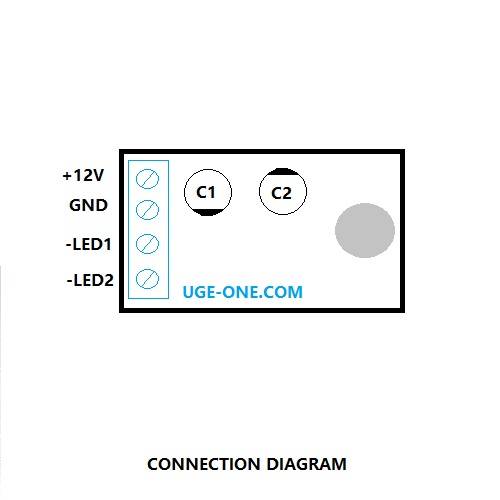 High Sensitivity Capacitive Touch Dimmer Dual Channel Output for Smart Mirror Lights 12V LED Strap