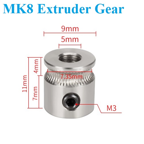 MK8 Extruder Drive Gear