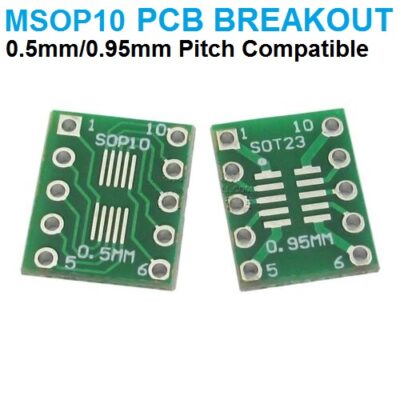 SMD Breakout Adapter PCB Board for SOT23 SSOP10 MSOP10 Packages