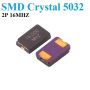 5032 SMD quartz 2pin crystal oscillator 16MHZ
