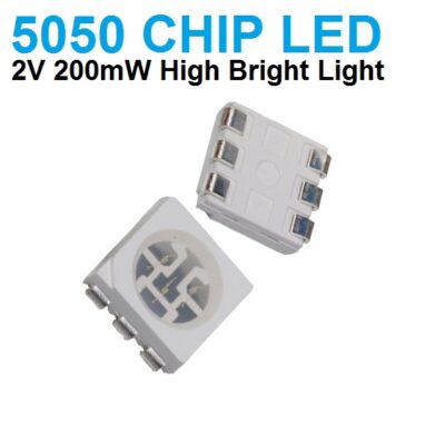 5050 SMD LED red, yellow, blue, green and white