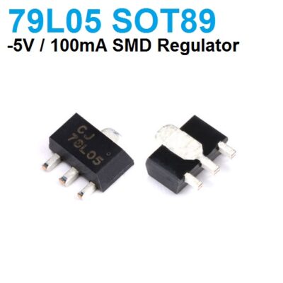 Voltage Regulator 79L05 Negative 5V 100mA SMD SOT89