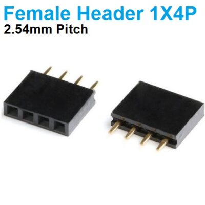 Pin Header Female 1×4 1X4P Straight Connector 2.54mm pitch