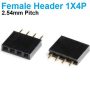 Pin Header Female 1x4 1X4P Straight Connector 2.54mm pitch