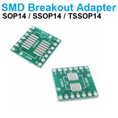 SMD Breakout Adapter PCB Board for SOP14 SSOP14 TSSOP14 Packages