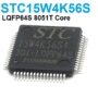 STC Microcontroller STC15W4K56S4-30I-LQFP64S