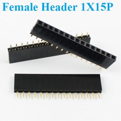 Pin Header Female 1×15 Straight Connector 2.54mm pitch