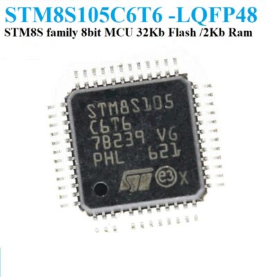 STM8S105C6T6 32K Flash 2K RAM 16 MHz STM8S 8-bit MCU  SMD LQFP48 Microcontroller