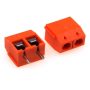 2P SCREW TERMINAL BLOCK 2 POLE 5.0MM Orange Color